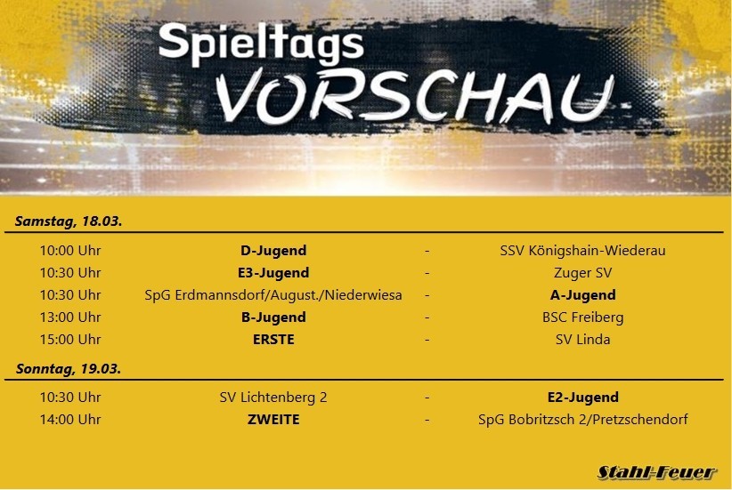 Vorschau 18.3. - 19.3.
